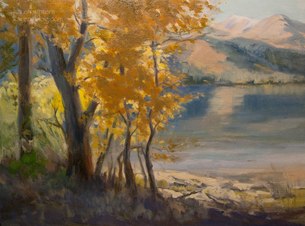 1000x741 Twin Lakes Landscape Oil Painting Bridgeport, - Twin Lakes Painting
