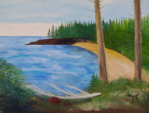 300x227 Twin Lakes Paintings - Twin Lakes Painting