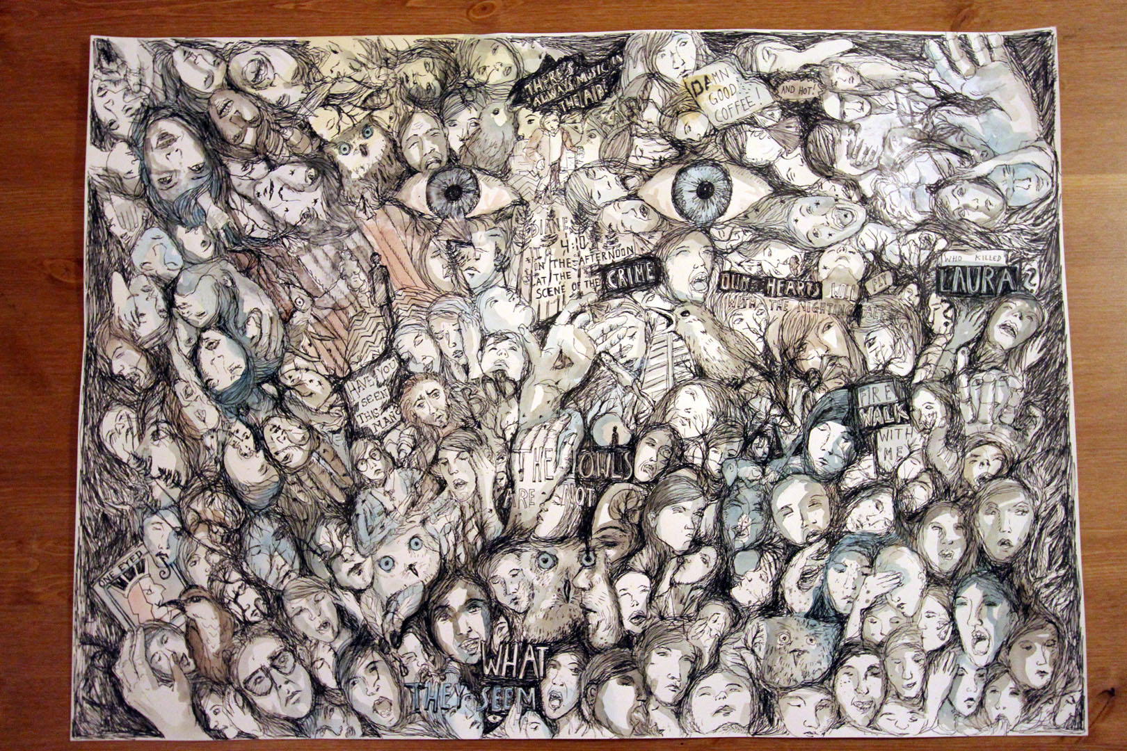 1620x1080 Stupendous Stop Motion Twin Peaks Painting (Video) - Twin Peaks Painting