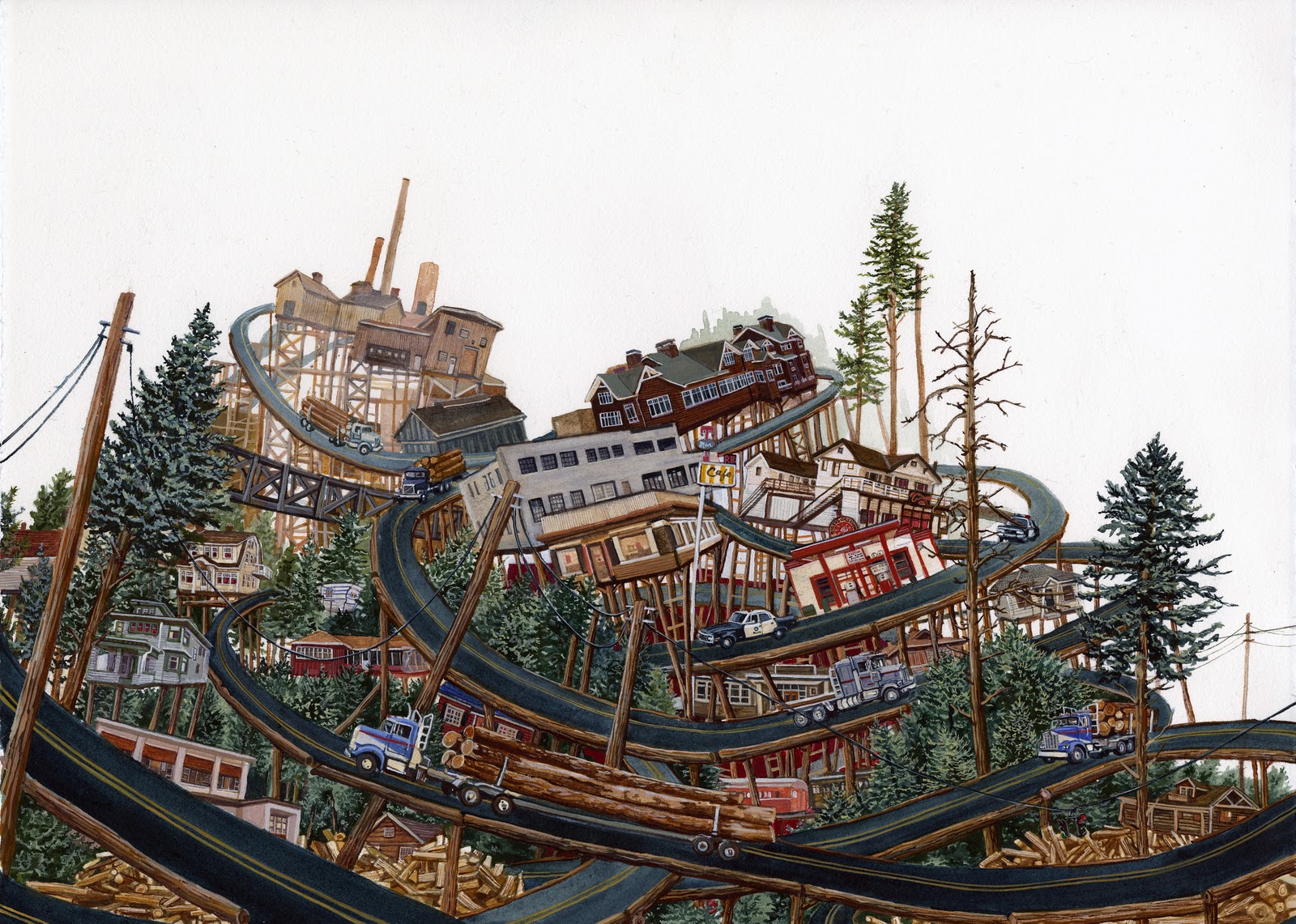 1600x1141 Twin Peaks Archive Twin Peaks Art Show Final Preview - Twin Peaks Painting