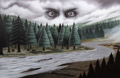 400x261 Twin Peaks Painting By Jeff Mcmillan Twin Peaks - Twin Peaks Painting