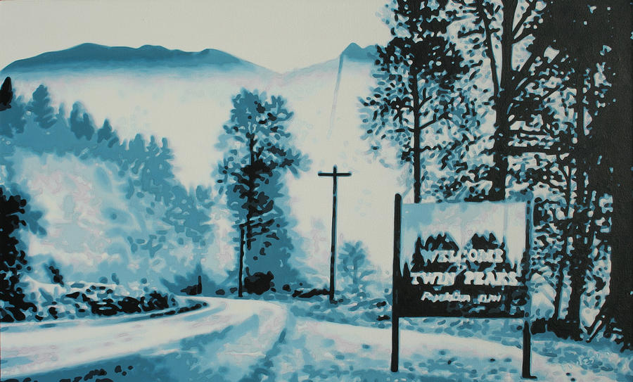 900x543 Welcome To Twin Peaks Population 51201 Painting By Log Lady - Twin Peaks Painting