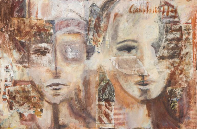 770x506 Saatchi Art Twins Painting By Pollio - Twins Painting