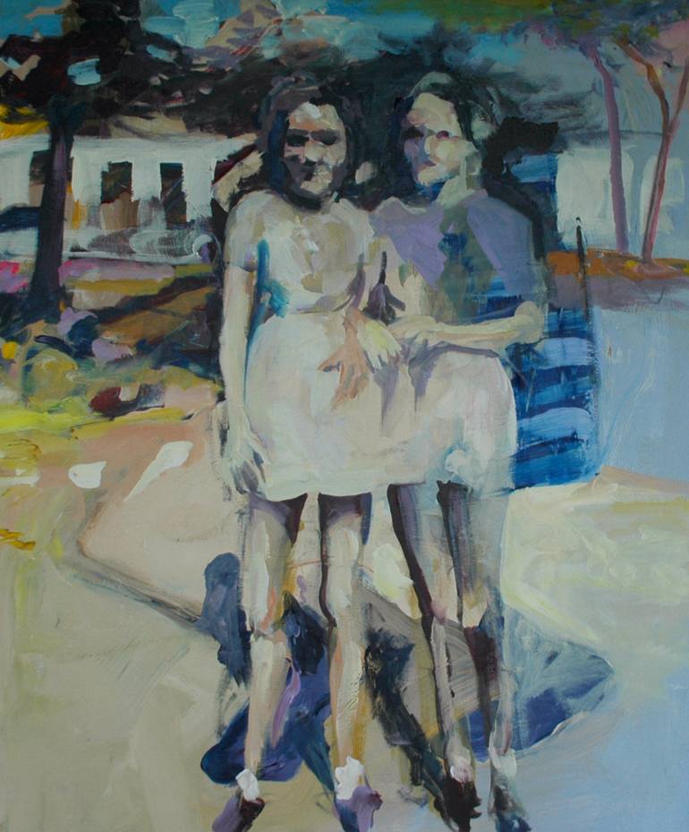 770x929 Saatchi Art Twins Painting By Victor Van De Lande - Twins Painting