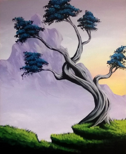 408x500 Shooters Restaurant 11162017 Paint Nite Event - Twisted Tree Painting