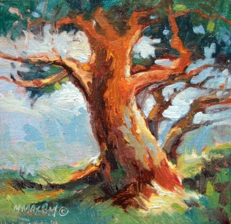 475x462 Twists And Turns - Twisted Tree Painting