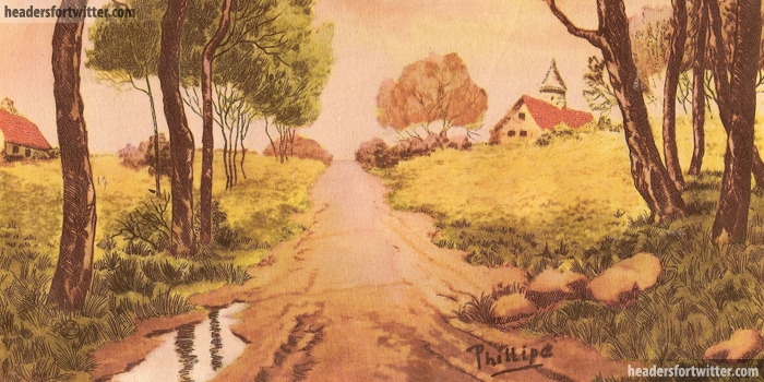 700x350 Vintage Art - Twitter Painting