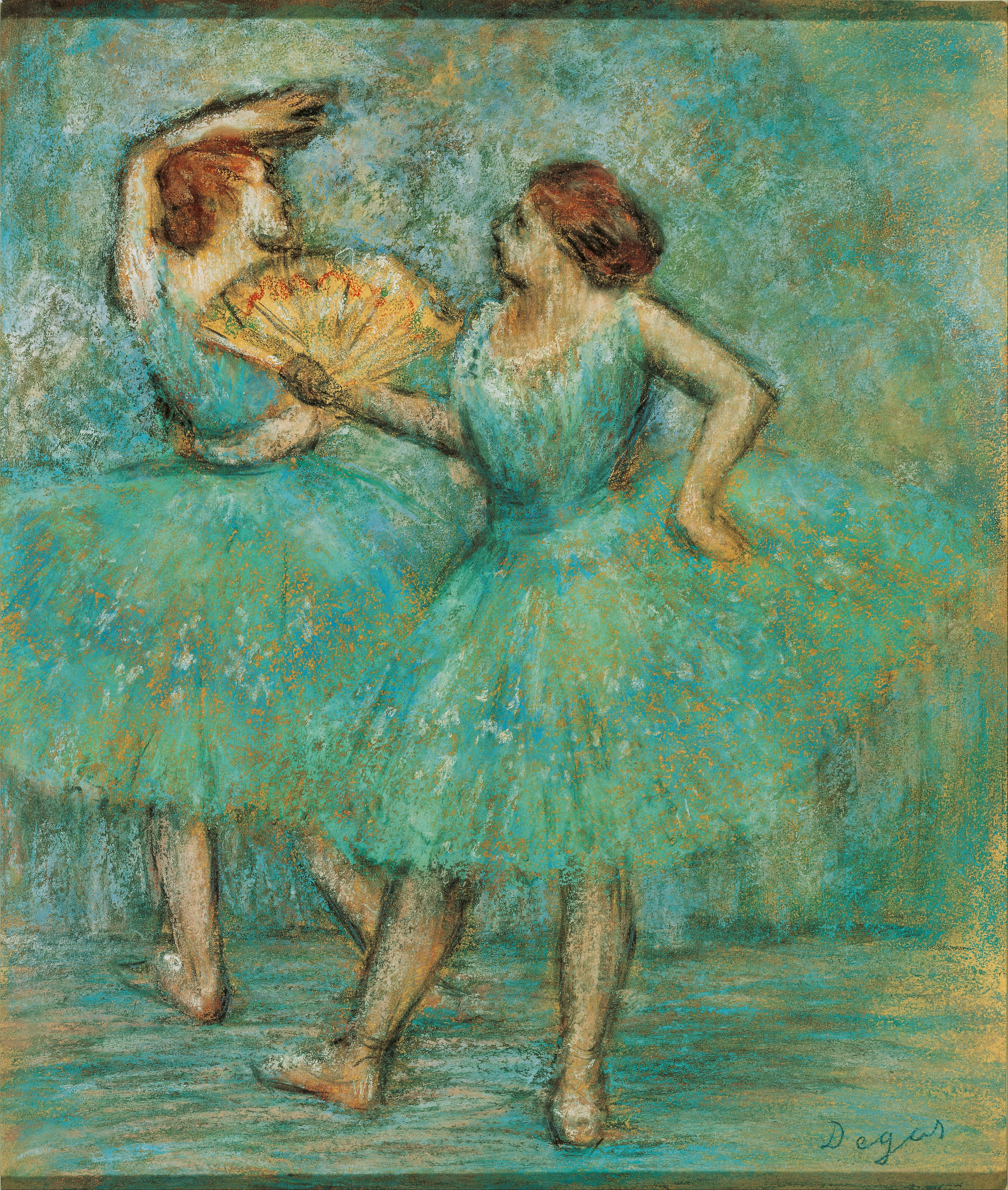 4532x5349 Fileedgar Degas - Two Ballerinas Painting