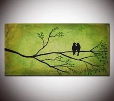 236x210 Watching The World Together Art Journaling Bird - Two Birds On A Branch Painting