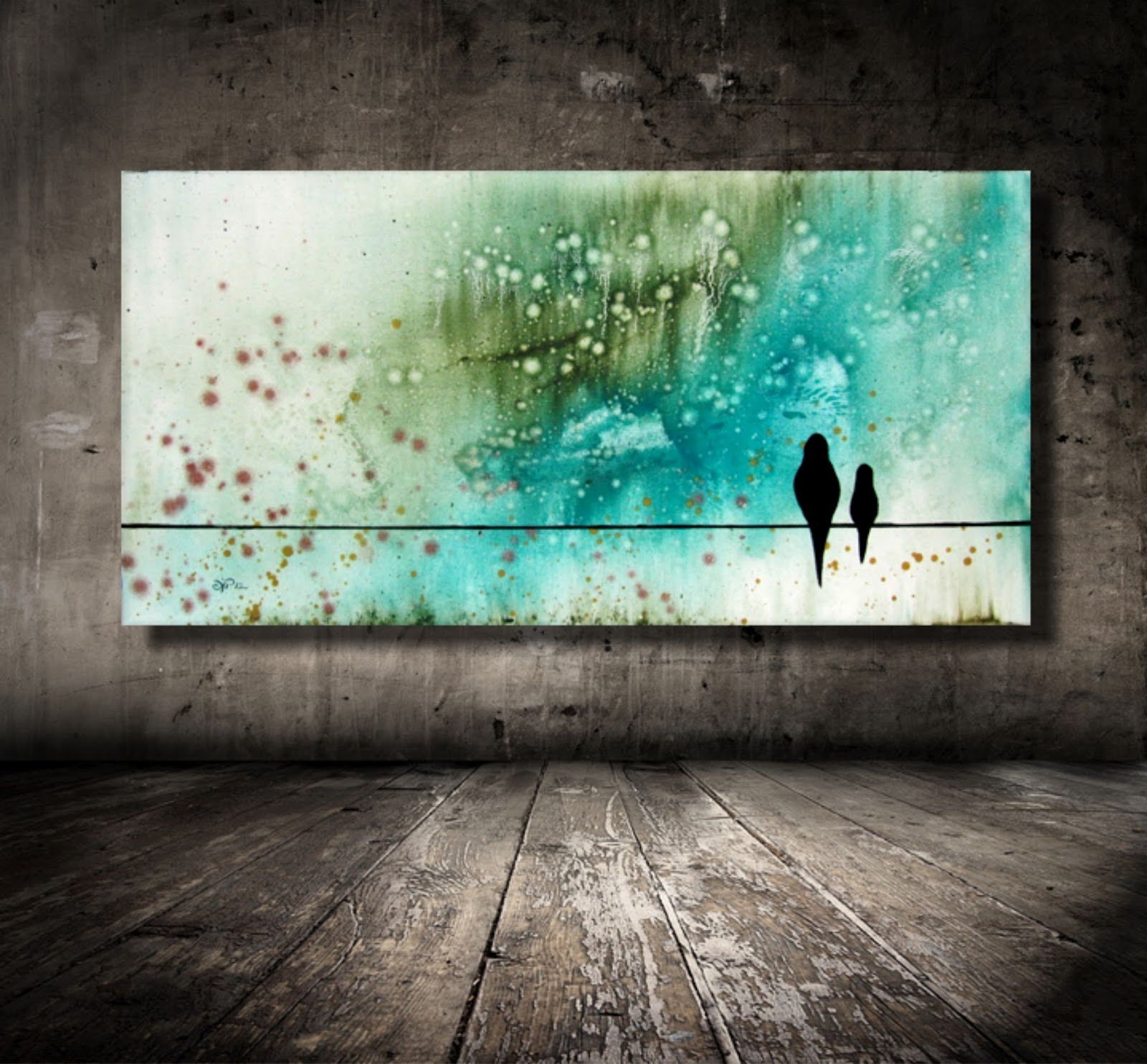 1600x1485 How To Paint Birds On A Wire - Two Birds On A Wire Painting