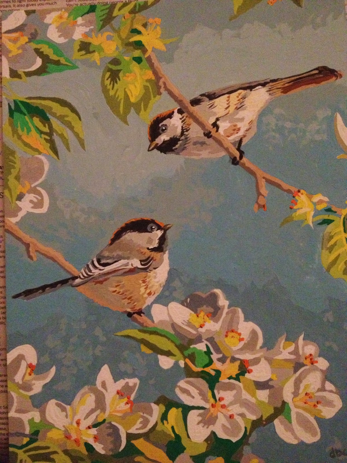 1200x1600 Altered Book Studio Two Birds Painting - Two Birds Painting