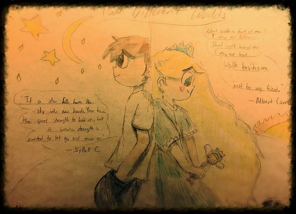 1020x740 Two Different Worlds~ Fanart Svtfoe Amino - Two Different Worlds Painting