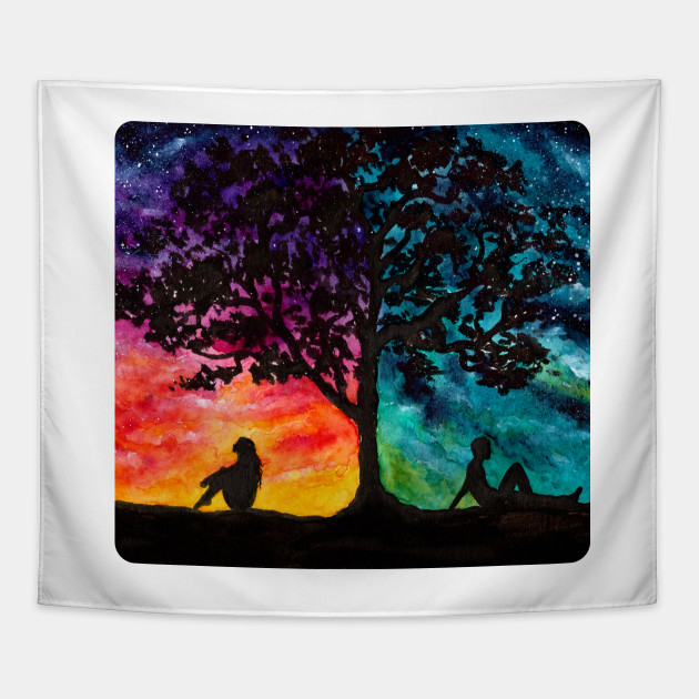 630x630 Two Different Worlds - Two Different Worlds Painting