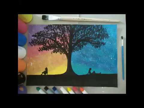 480x360 Two Different Worlds Speed Painting Water Colored Lov3 Kisskiss - Two Different Worlds Painting