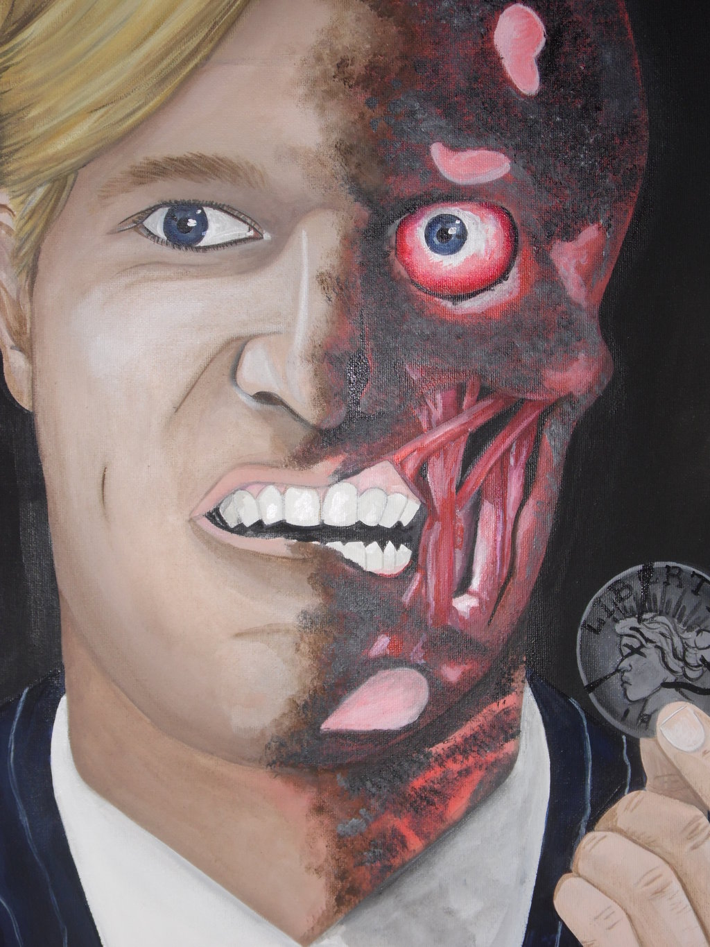 1024x1365 Harvey Dent Two Face By Cassieprouse - Two Face Painting