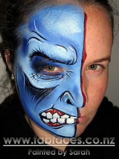 236x315 Image Result For Two Face Painting Halloween Makeup - Two Face Painting