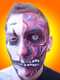 250x333 Two Face Paintings - Two Face Painting