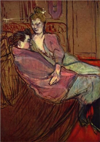 352x500 Henri De Toulouse Lautrec - Two Friends Painting