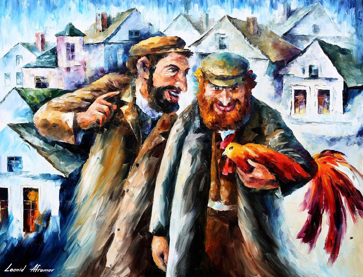 1196x912 Leonid Afremov, Oil On Canvas, Palette Knife, Buy Original - Two Friends Painting