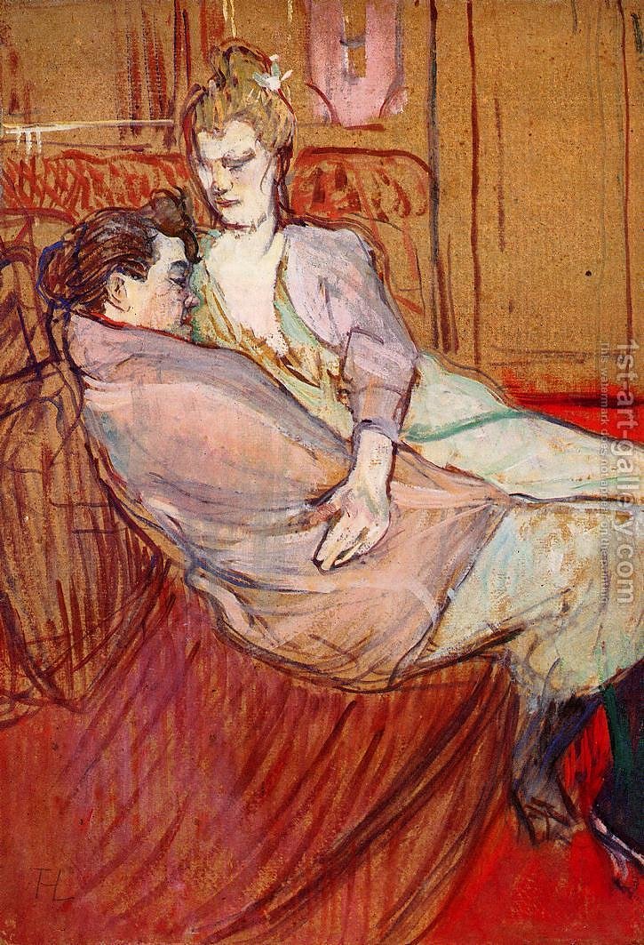 725x1063 Two Friends 3 Toulouse Lautrec Reproduction 1st Art Gallery - Two Friends Painting