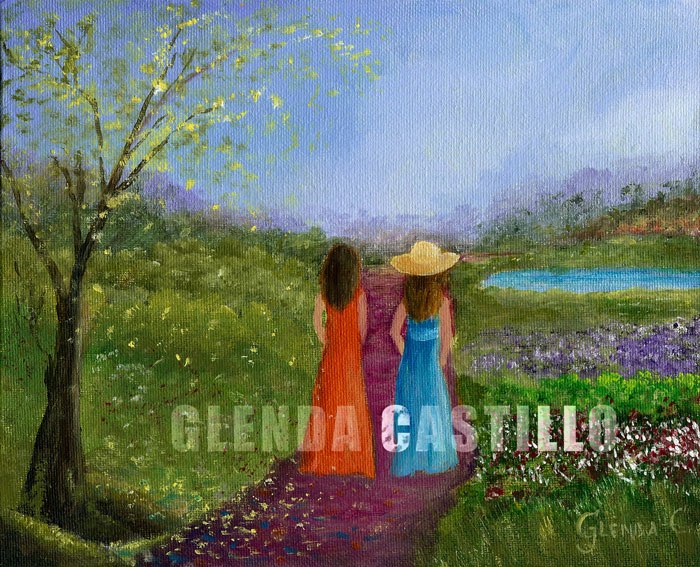 700x567 Two Friends Painting Enchant Art - Two Friends Painting