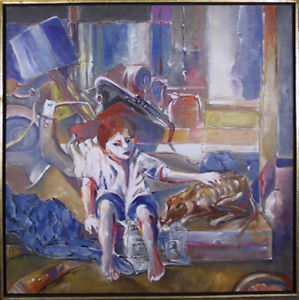 299x300 Benjamin Silva, The Two Friends, Painting Ebay - Two Friends Painting