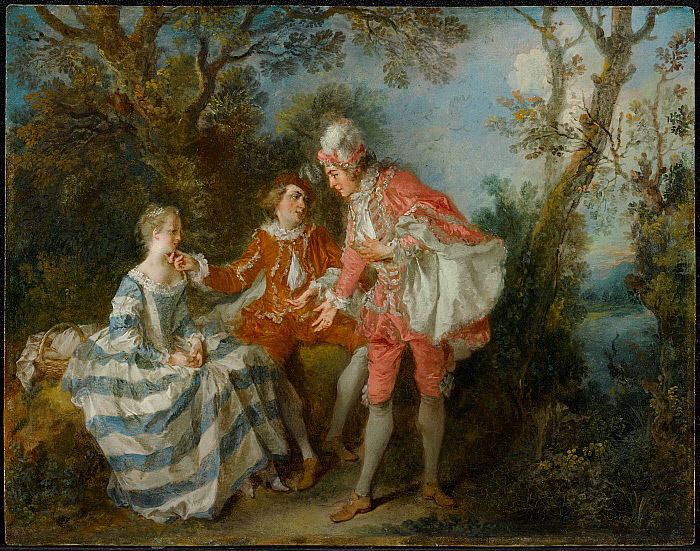 700x551 Clark Art - Two Friends Painting