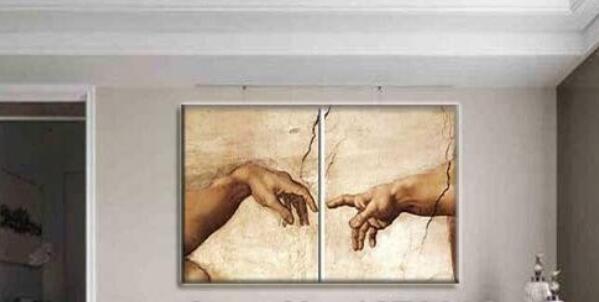 599x302 Classic Two Hands Will Pull Together Decorative Painting100 - Two Hands Painting