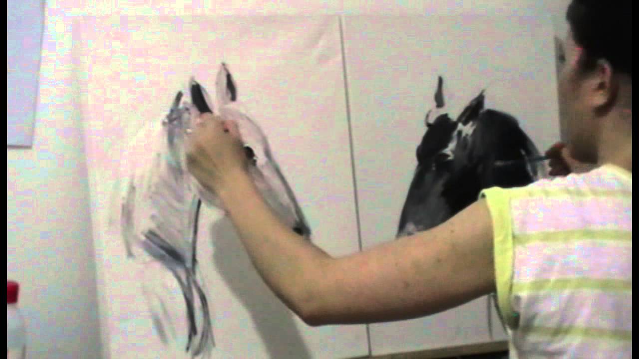 1280x720 Painting With Two Hands - Two Hands Painting