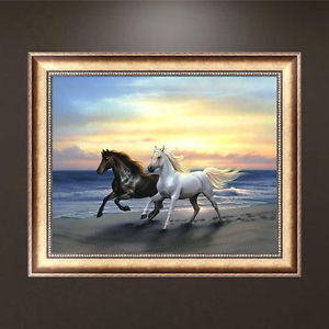 Two Horses Painting at PaintingValley.com | Explore collection of Two ...