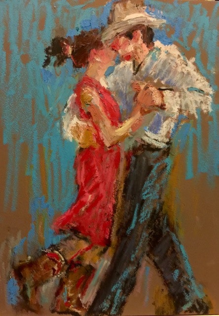 444x640 Two Step Lovers - Two Lovers Painting