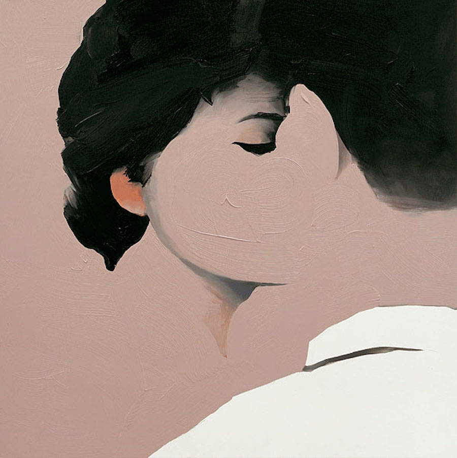 900x902 Lovers Painting Series By Puczel Fubiz Media - Two Lovers Painting