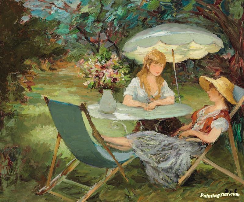 800x661 Two Sisters Artwork By Marcel Dyf Oil Painting Amp Art Prints - Two Sisters Painting