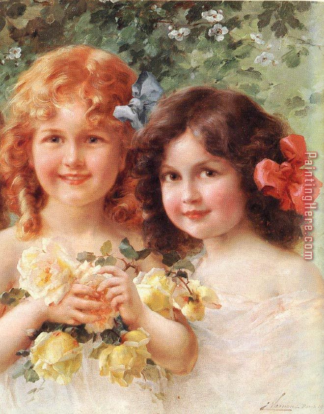 660x842 Emile Vernon Two Sisters Painting Anysize 50% Off - Two Sisters Painting