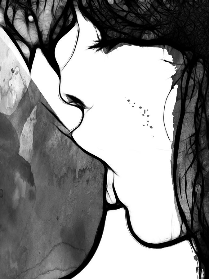 674x900 Sweet Love Two Painting By Steve K - Two Women In Love Painting