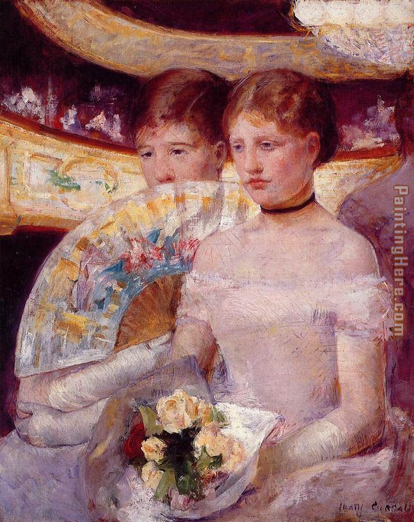 596x752 Mary Cassatt Two Women In A Theater Box Painting Anysize 50% Off - Two Women Painting