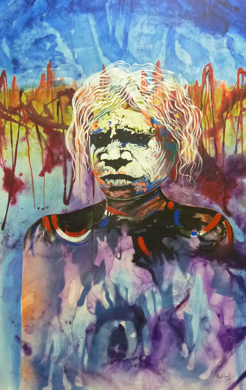 500x792 Painting Fakes Living In Two Worlds - Two Worlds Painting