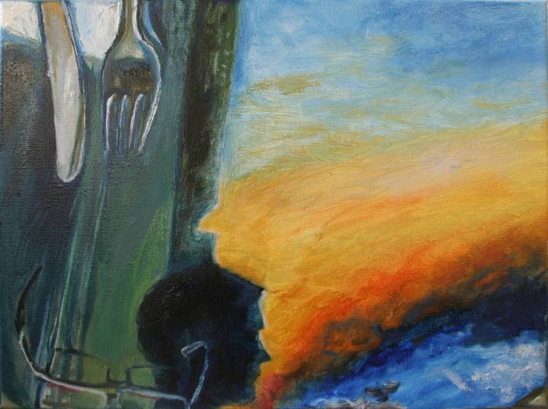 770x576 Saatchi Art Between Two Worlds Painting By India Czajkowska - Two Worlds Painting