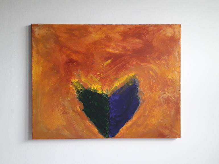 770x578 Saatchi Art One Soul Two Worlds Painting By Piotr Waligora - Two Worlds Painting