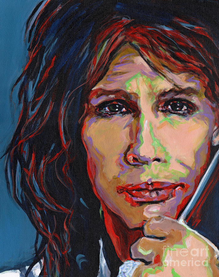 712x900 Steven Tyler Painting By Tanya Filichkin - Tyler Painting