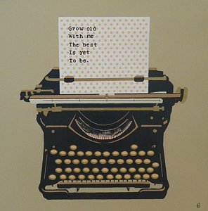 296x300 Vintage Typewriter Paintings Fine Art America - Typewriter Painting