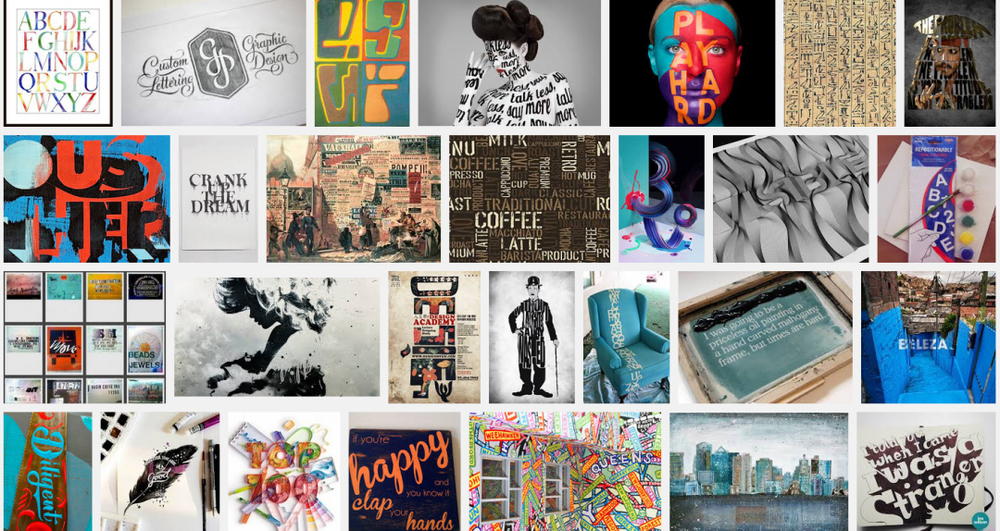 1000x531 Typography Painting Meeting In The Media - Typography Painting