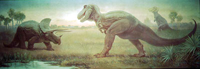 400x138 Blame Barney Students' Perception Of T. Rex Is Outdated Cornell - Tyrannosaurus Rex Painting