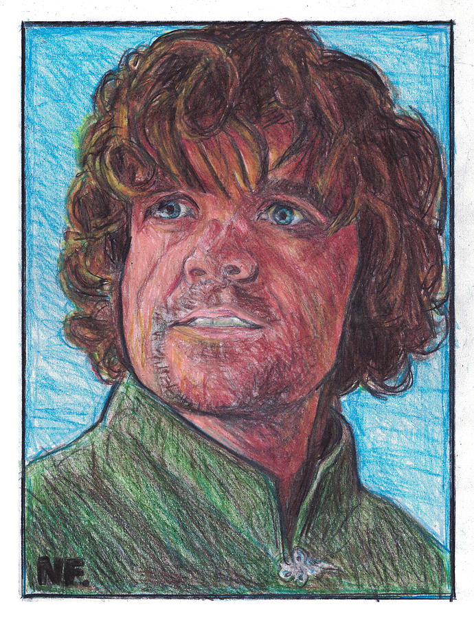 690x900 Tyrion Lannister As Portrayed By Actor Peter Dinklage Drawing By - Tyrion Lannister Painting