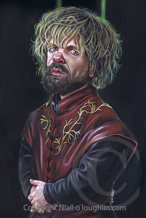 468x700 Tyrion Lannister Painting Game Of Thrones Niall O'Loughlin - Tyrion Lannister Painting