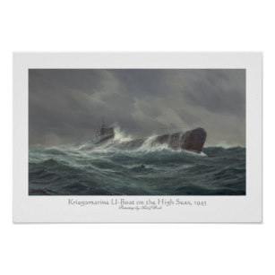 307x307 U Boat Art Amp Framed Artwork Zazzle - U Boat Painting
