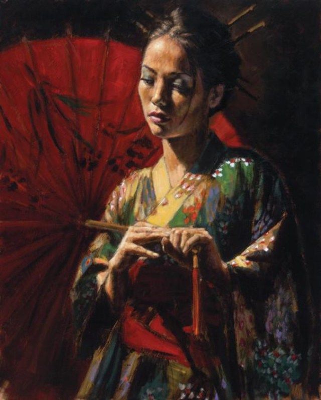 640x798 Images Of Geisha Painting - Uchida Kosaburo Geisha Painting
