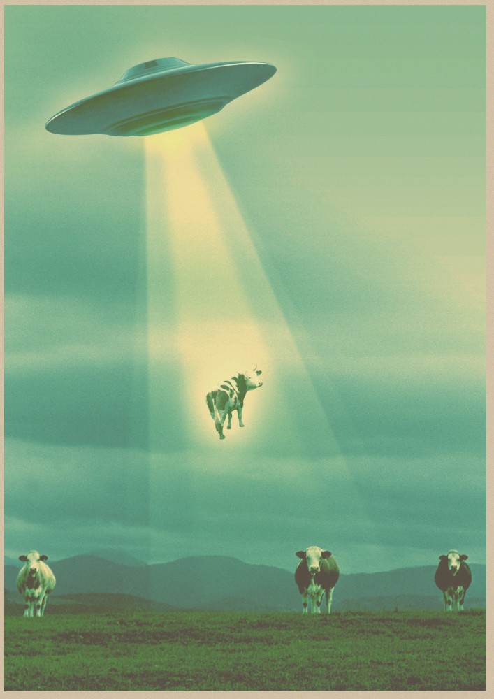 707x1000 The, X Files, Alien, Ufo, , Sticker, Decor, Painting, Wall - Ufo Painting