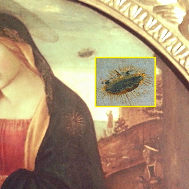 640x640 The Madonna Of The Ufo In Palazzo Vecchio - Ufo Painting