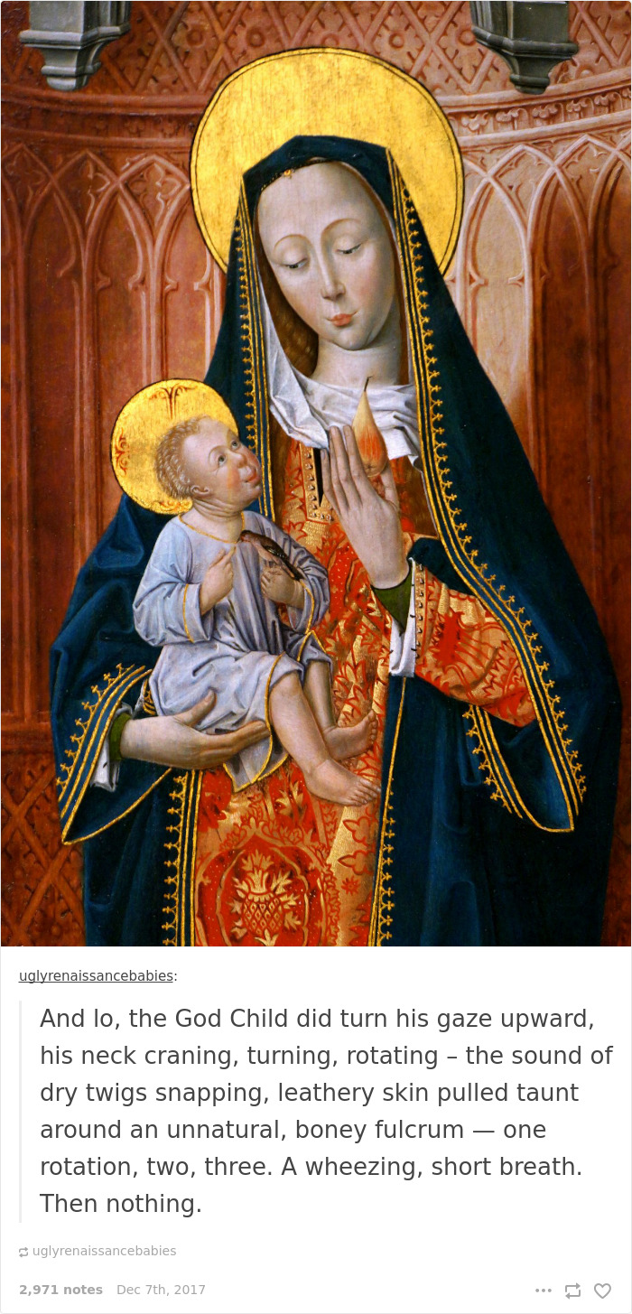 700x1455 This Tumblr Dedicated To Ugly Babies In Renaissance Paintings Is - Ugliest Painting